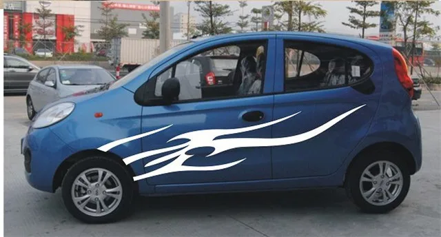 

Wave Style Waist / Belt Line Skirt / Side Body Sticker For Toyota Yaris Z2CA652