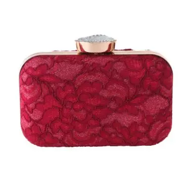 red clurch bags Женская элегантная модная сумка, кружевная вечерняя сумочка для свадьбы, свадебные вечерние сумочки, модный клатч, вечерняя сумочка, Сумочка для женщин, Balestra - Цвет: red clurch bags