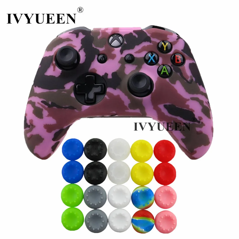 IVYUEEN 21 в 1 для XBox One X S тонкий контроллер передачи воды печати силиконовый защитный чехол с ручкой