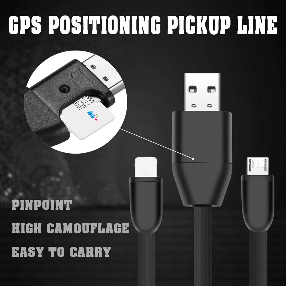 Франшиза GPS Excelvan Кабель зарядного устройства микро-usb локатор голосовое