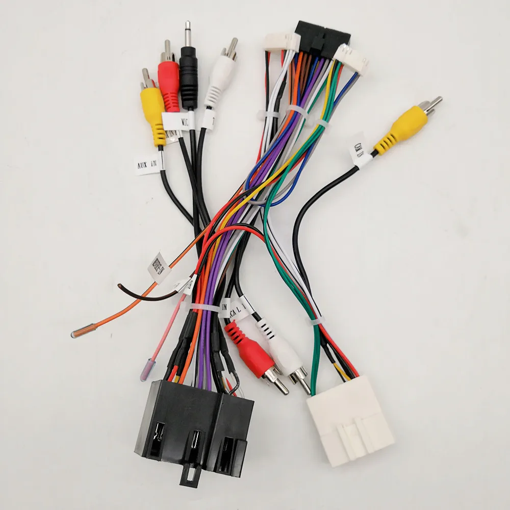 Cable Without Canbus KLYDE стерео радио провода Мощность жгута адаптер с Canbus декодер для KIA Sorento Sportage/hyundai IX35 Santa Fe Verna - Название цвета: Cable Without Canbus