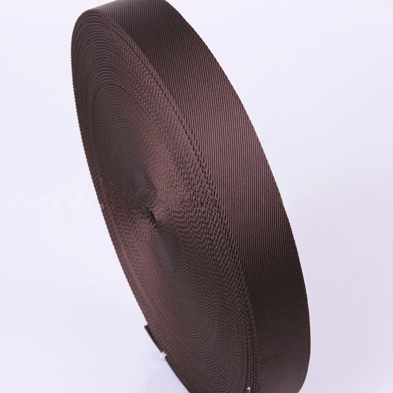 Коричневая саржевая нейлоновая лента для сумок ремешков рюкзаков Ширина 38 мм 1 5