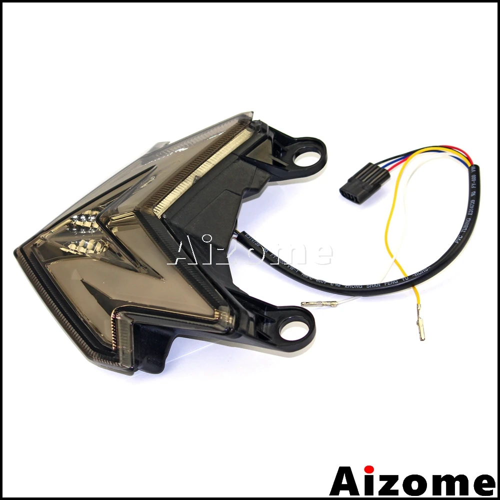 Дым мотоциклов светодиодные задние светильник хвост красный стоп заднего лампа