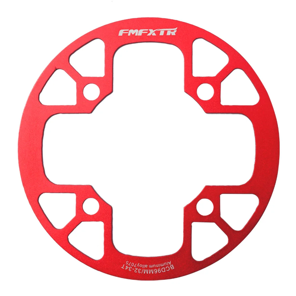 FMFXTR MTB Road Bike Sprocket Protection Chain Wheel Protector Crank Ring Mud Protective Cover Bicycle accessories 96BCD 32-38T - Цвет: 32-34T red YP