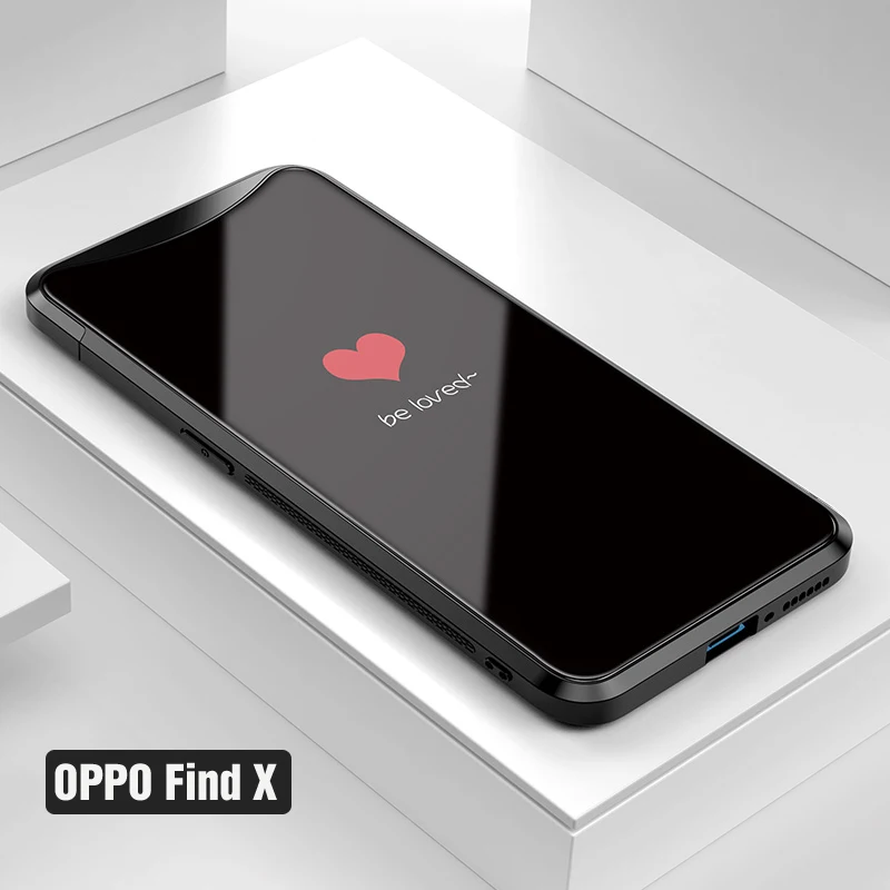 HSAX Чехол VPOWER OPPO Find X из закаленного стекла для OPPO Find X Чехол 6,42 ''чехол s роскошный цветной бампер FindX Fundas - Цвет: HSAX