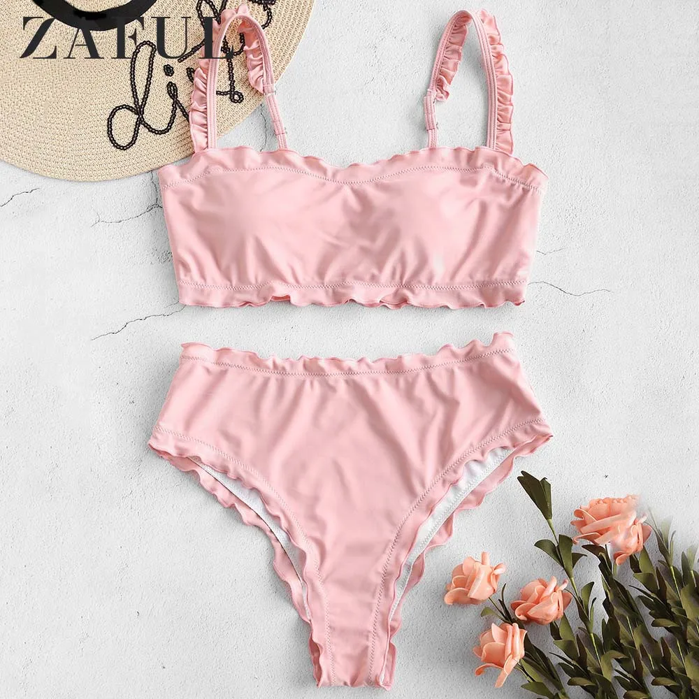 Женский купальник-бикини с высокой талией ZAFUL |