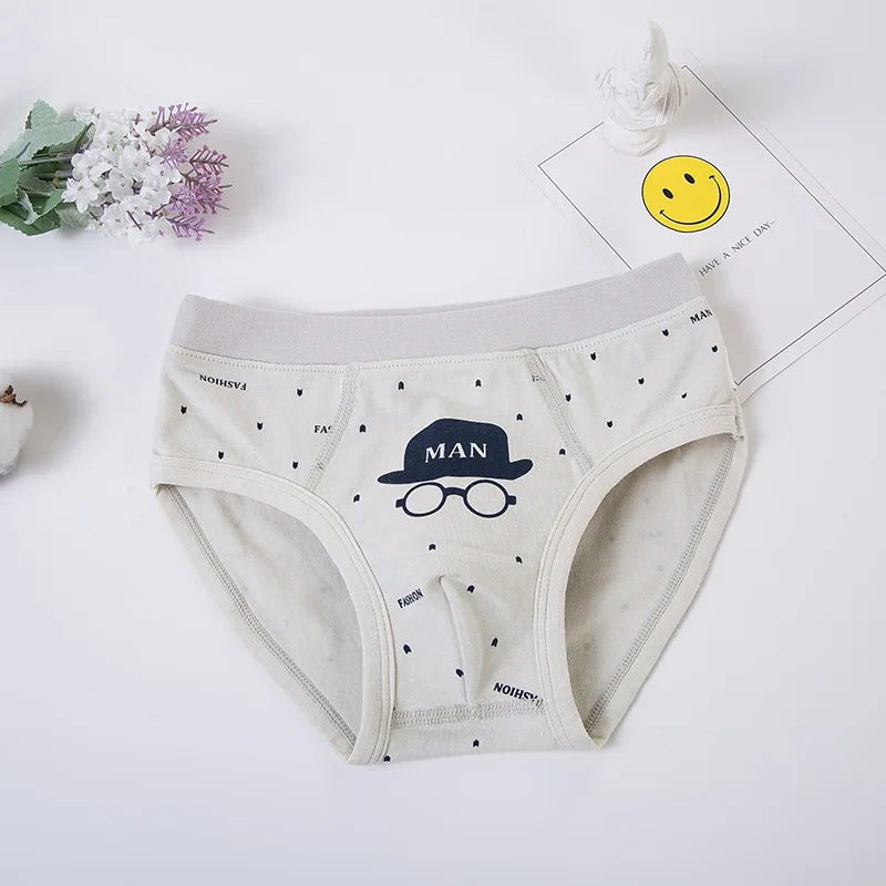 5 шт./лот хлопковые трусы для мальчиков нижнее белье детей с рисунком малышей 2 12