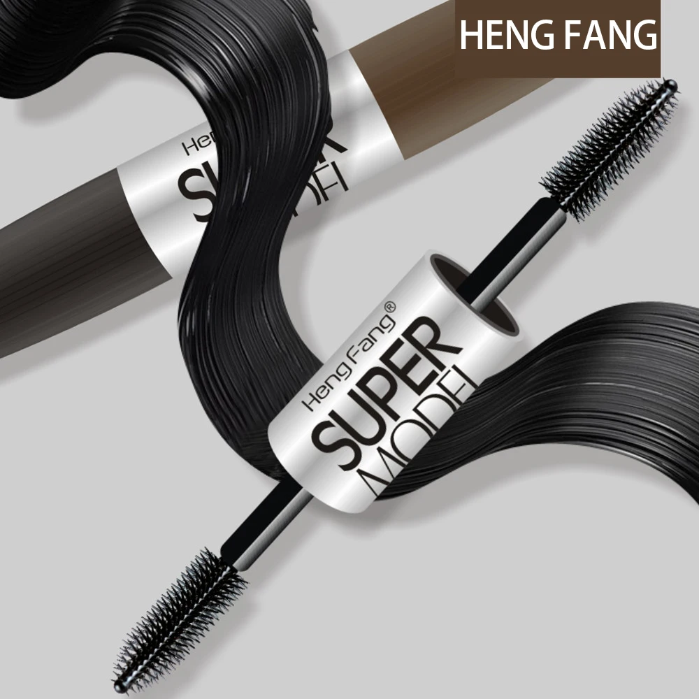 1 PC 2 in 1 Double-head Design Eyebrow Cream Mascara Combination Long-lasting Makeup No Blooming Waterproof make up Tool TSLM2
