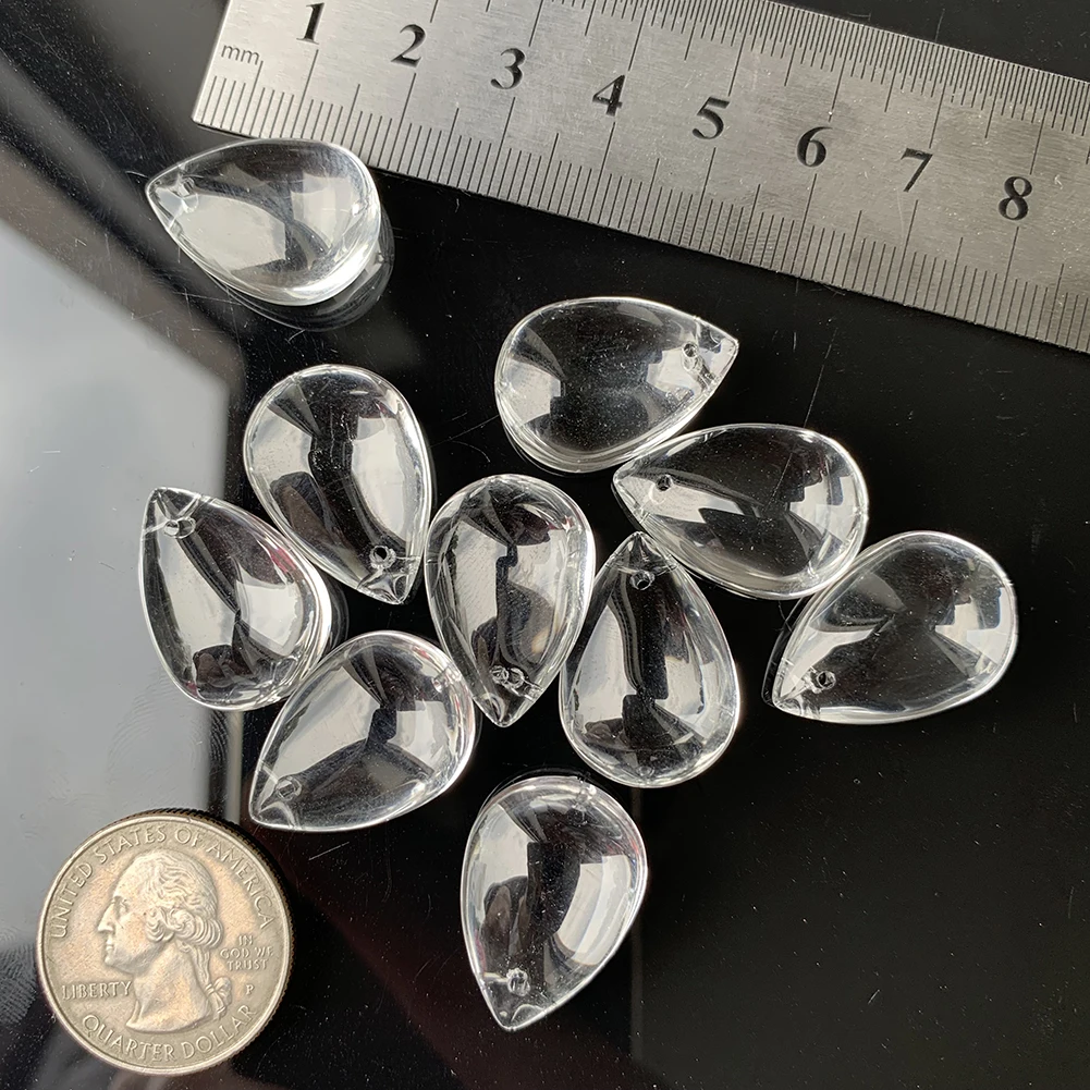 Новая капля воды Suncatcher Гладкий кристалл кулон люстра с хрустальными подвесками часть бисера Центр прозрачного стекла украшения DIY поставка