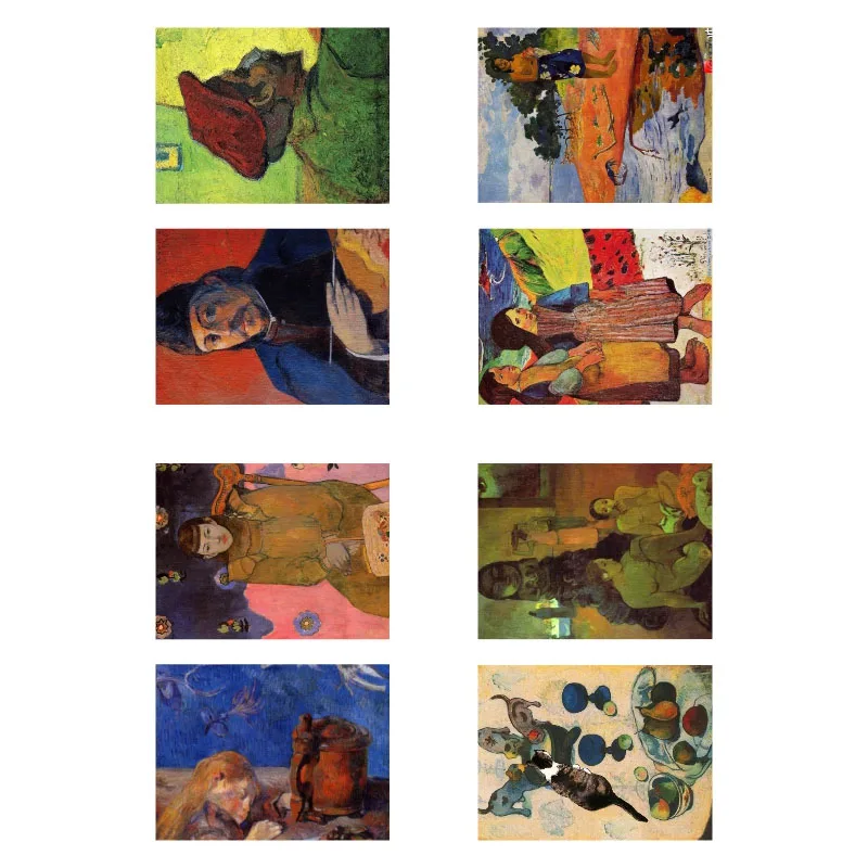 1 шт. известная картина Paul Gauguin DIY НЕОБРАБОТАННАЯ книжка журнал наклейка
