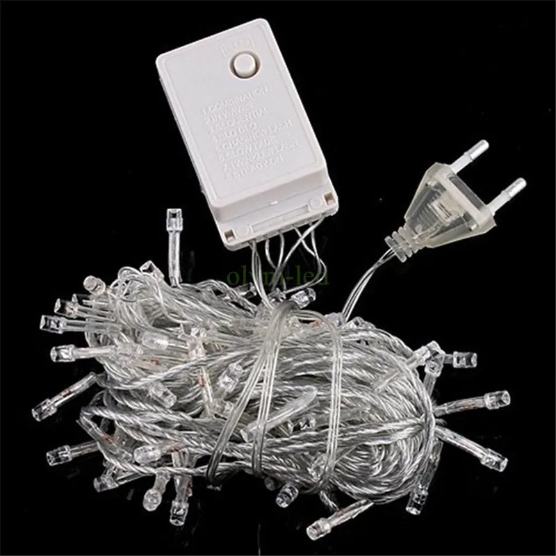 Праздничные уличные гирлянды 100 светодиодов 10 м рождественское свадебное