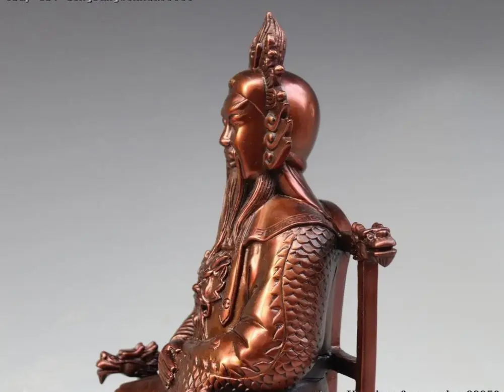 Китайская медная бронзовая черепаха змея статуя императора цзэньчжэньву