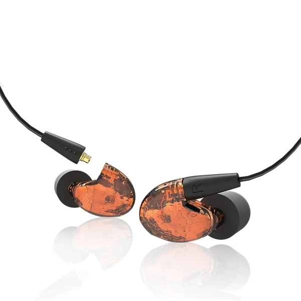 Orange Tingker T180 сбалансированные арматурные HIFI наушники Студия DJ вкладыши наушники в виде медовых сот съемные MMCX кабель как SE215 535 846 - Цвет: Orange