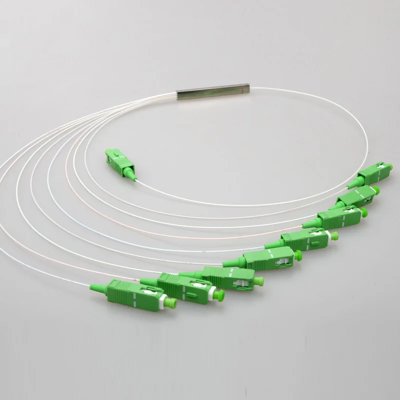Оптовый блочный Тип Мини стальная труба оптический PLC сплиттер 1x8