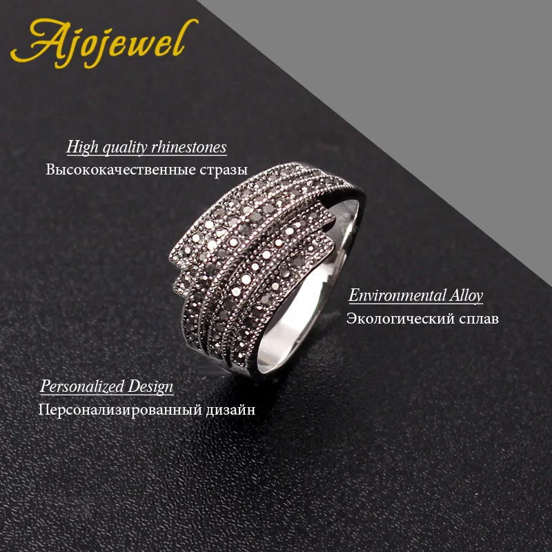 Ajojewel, Размер 7-9, геометрическое асимметричное кольцо для мужчин и женщин, винтажный стиль, простой перстень, хорошее обручальное кольцо, подарок