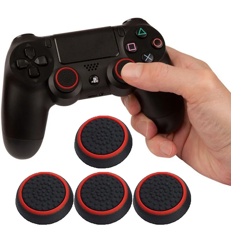 4 шт Силиконовые аналоговые ручки для джойстика для Playstation 4 PS4 Pro Slim для PS3 контроллер Джойстик колпачки для Xbox 360 One