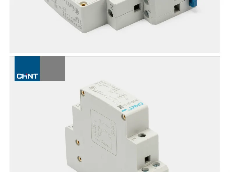 CHINT Household Small-sized Single-phase Communication Contactor 220V Guide Type NCH8-20/20 Two Normally Open 2P 20A