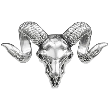 Silver SHEEGIOR Милая Коза овца Мужская брошь на булавке значок модное ювелирное изделие пистолет черный/серебряный сплав броши на воротник женские аксессуары подарок - Окраска металла: Silver