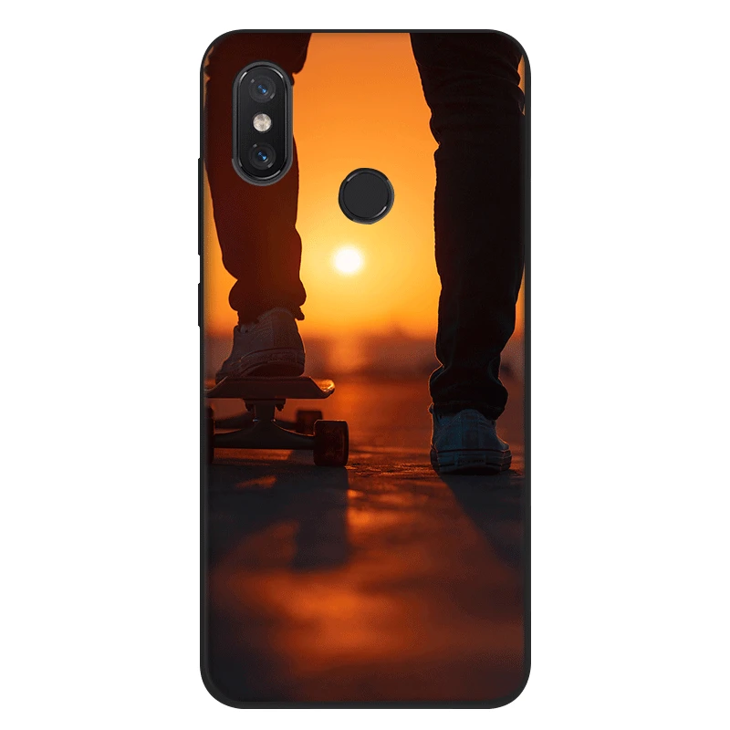Black TPU Silicone Case Cover for Xiaomi Redmi 4A 4X 5 5A Plus 6A 6 Pro S2 Sport skate board Cases | Мобильные телефоны и