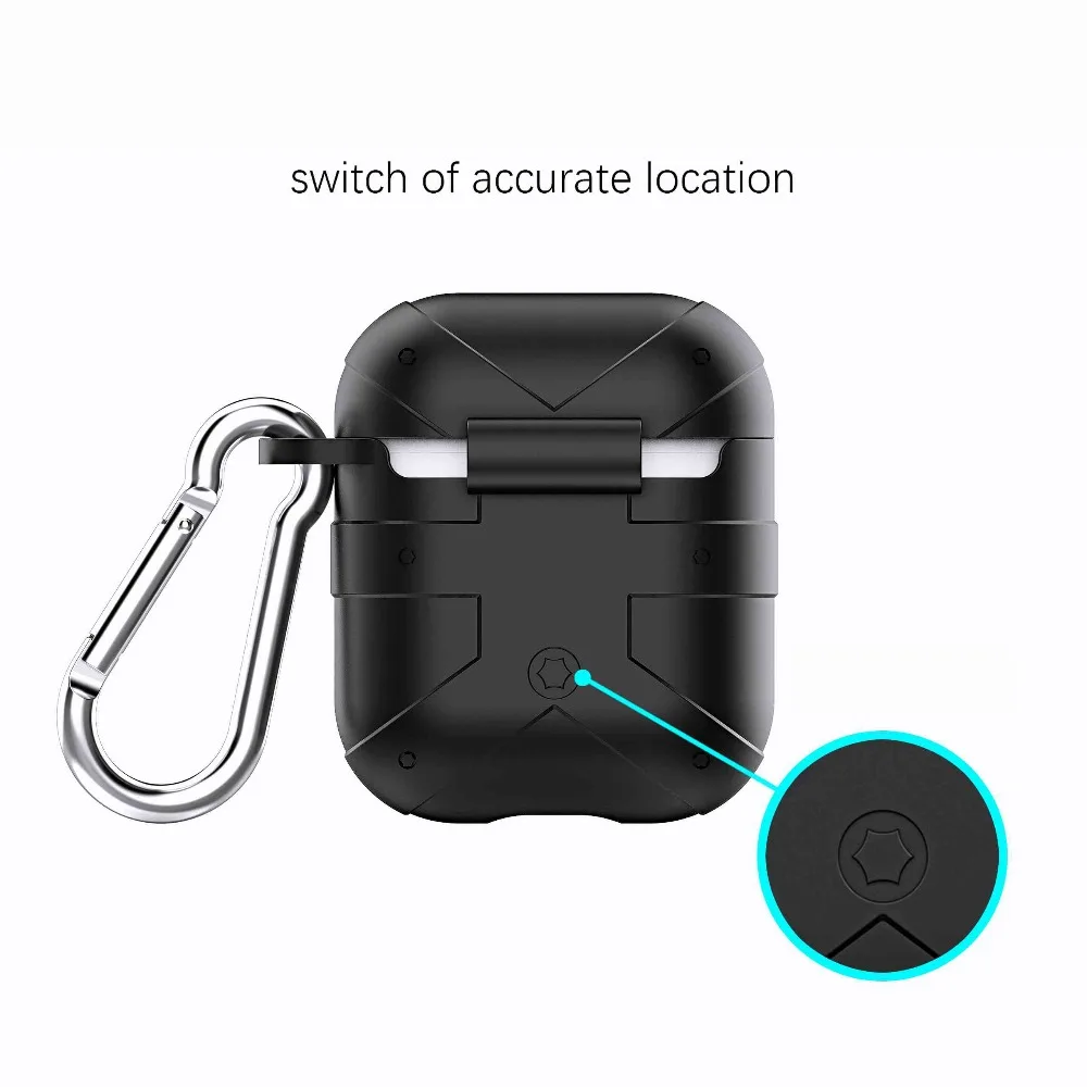 Для AirPods чехол роскошный спортивный противоударный чехол беспроводной Bluetooth чехол для гарнитуры силиконовый чехол для наушников для Air Pods зарядная коробка