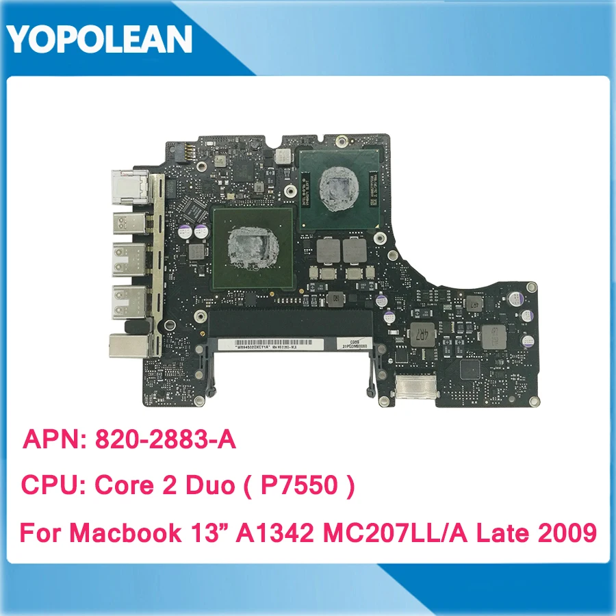 Оригинальная материнская плата для Macbook 13 &quotA1342 логическая 2 26 GHz P7550 820 2883 A MC207LL/A