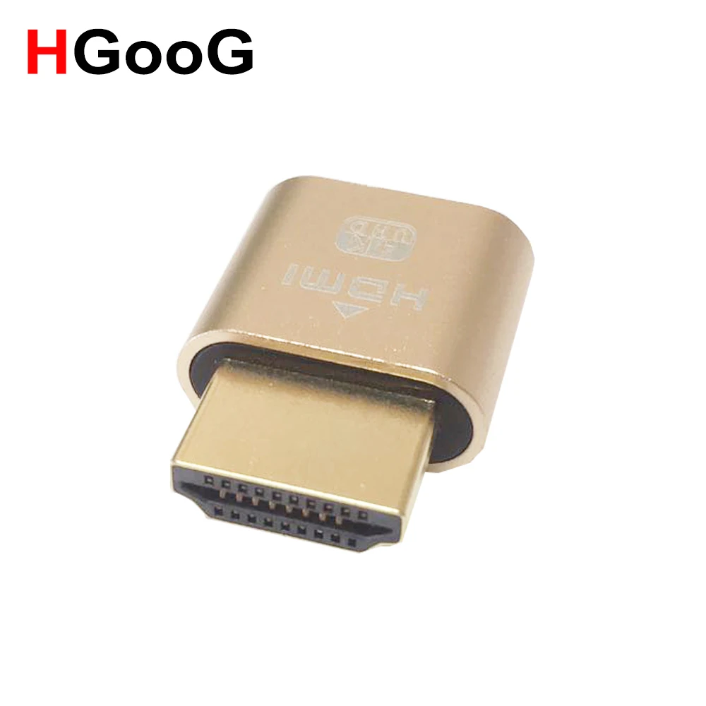 HGooG VGA виртуальный дисплей адаптер HDMI DDC EDID заглушка Безголовый призрак эмулятор