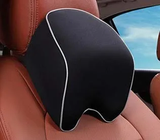black white headrest 3D подушка для шеи с эффектом памяти, автомобильный подголовник, подушка для путешествий, держатель для шеи, чехол для сиденья для suzuki buick toyota Nissan - Color: black white headrest