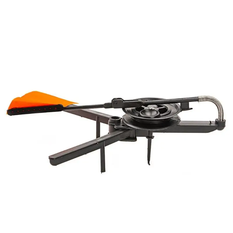 Portable Durable Winter Ice Fishing Rod Automaticly Tip-up with Spool Foldable Marker Flag for Winter Fishing Tackle Equipment