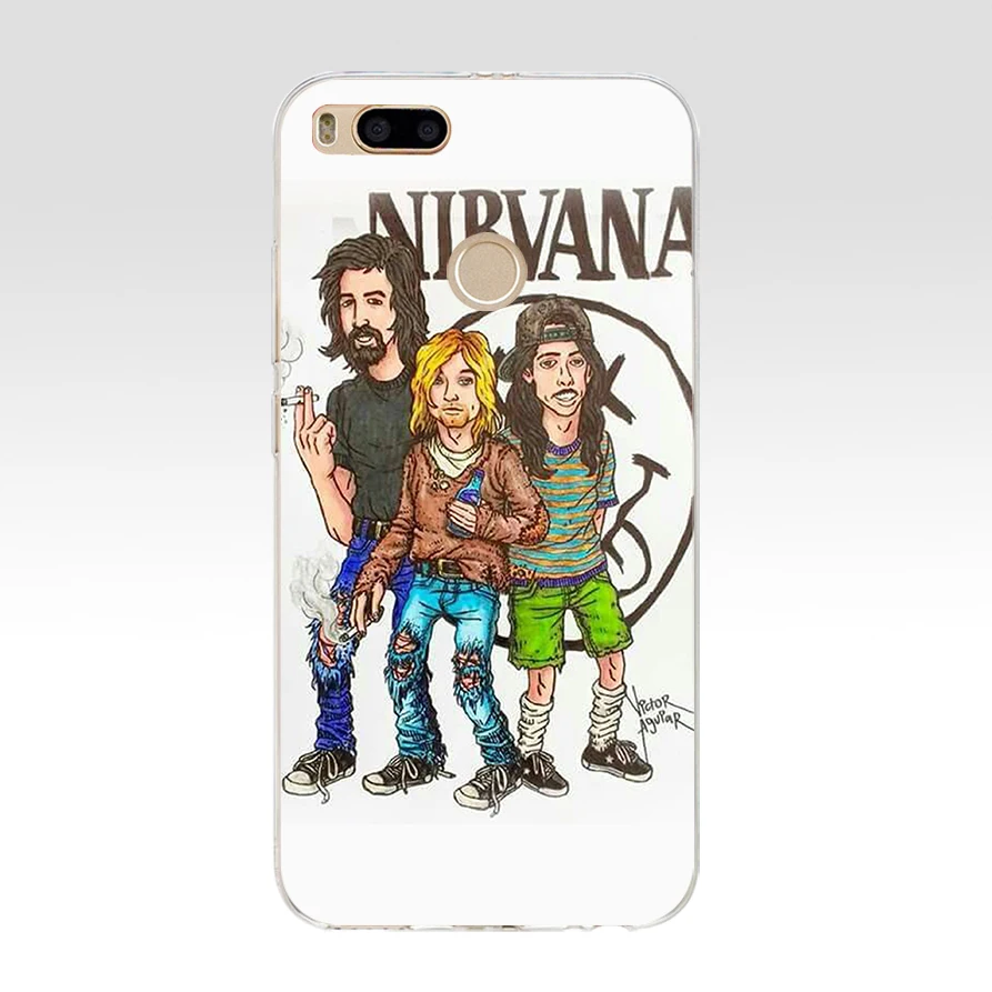 228AQ Nirvana Kurt Cobain Silicone Soft Tpu Cover phone Case for xiaomi redmi 4a 6a 4x note 5a pro mi a1 | Мобильные телефоны и
