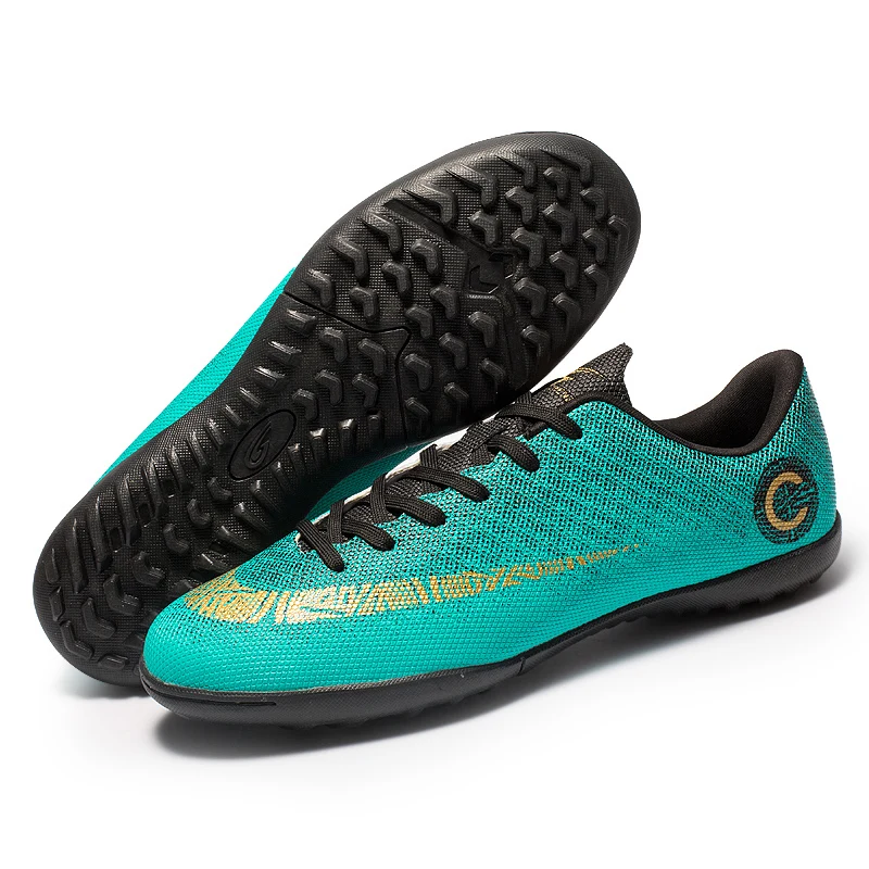 FANPAO World Cup CR7 Men and Women Out Door Football Practice Shoes for Kids Turf TF Low Nail Indoor Casual Soccer Footwear | Спорт и