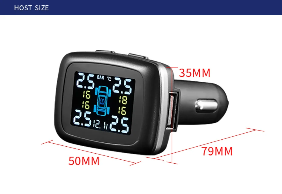 Riboton C-100 бренд Bluetooth TPMS Прямая с фабрики система контроля давления в шинах Система безопасности TPMS с 4 внешними датчиками тестер