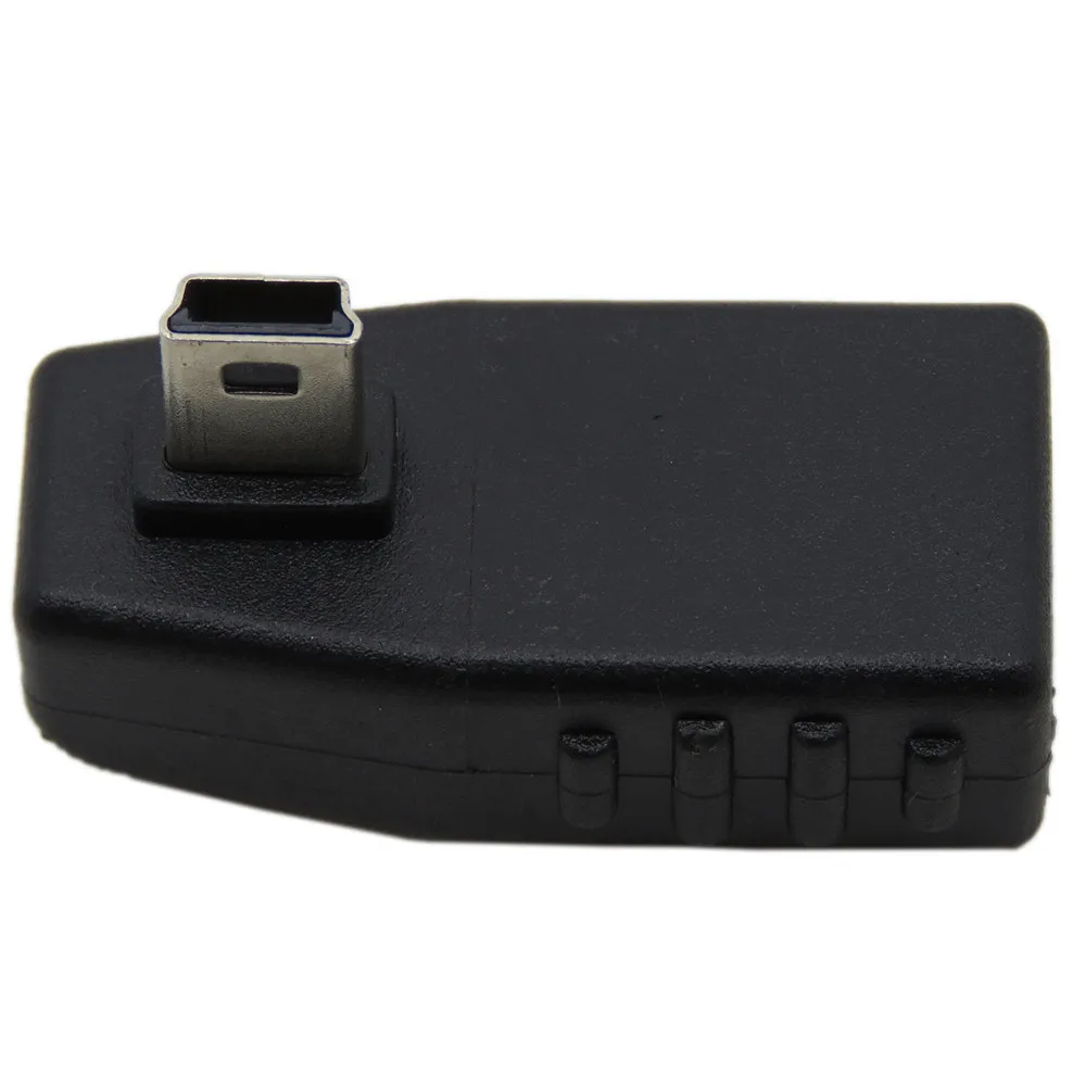 Высокое качество 90 градусов вниз правый угловой USB Женский к Мини Мужской OTG