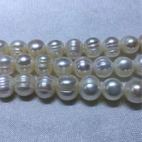 16 inches 11 12mm good luster natural potato fresh water pearl loose strand