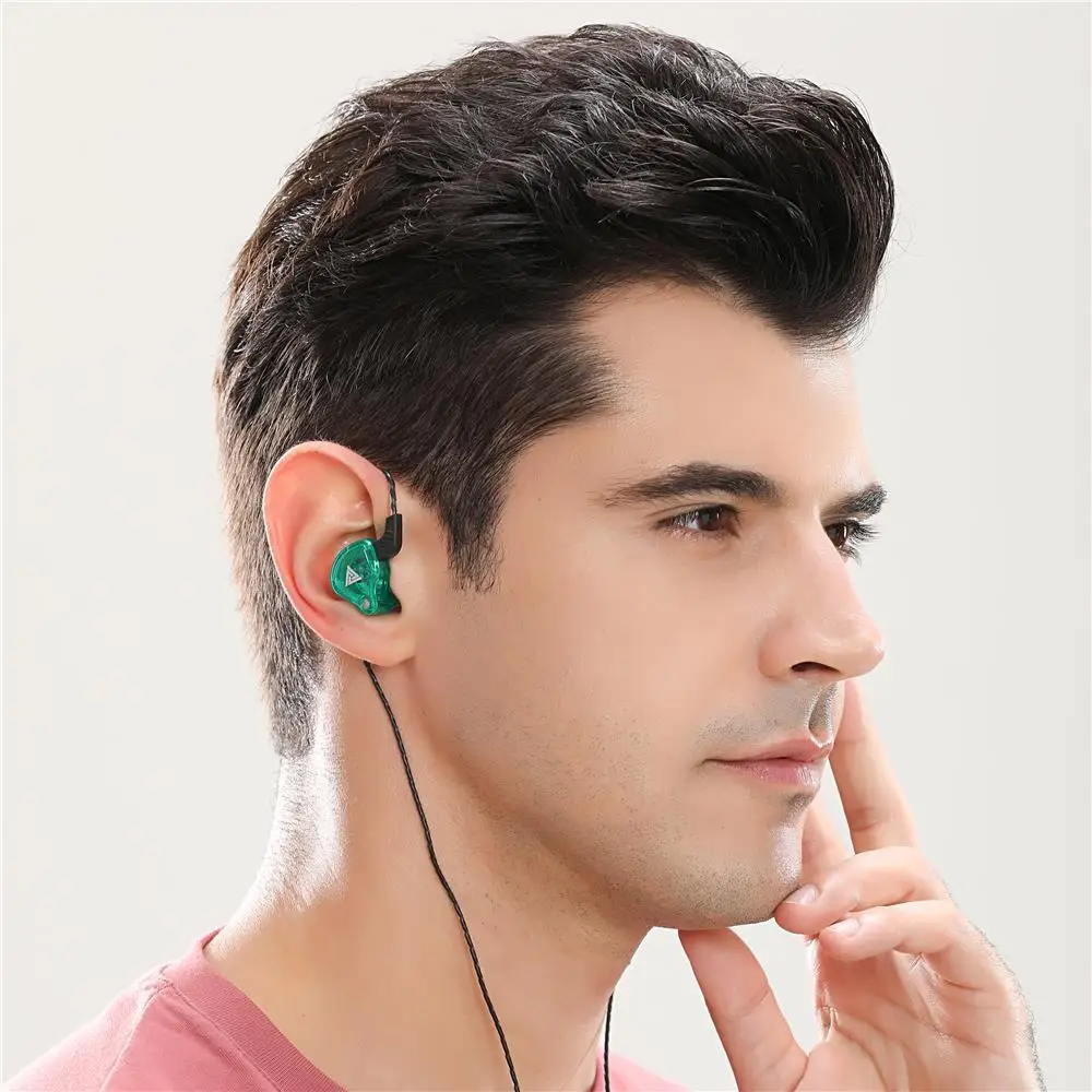 QKZ AK6 наушники для телефона Xiaomi с микрофоном iPhone вкладыши стерео гоночная