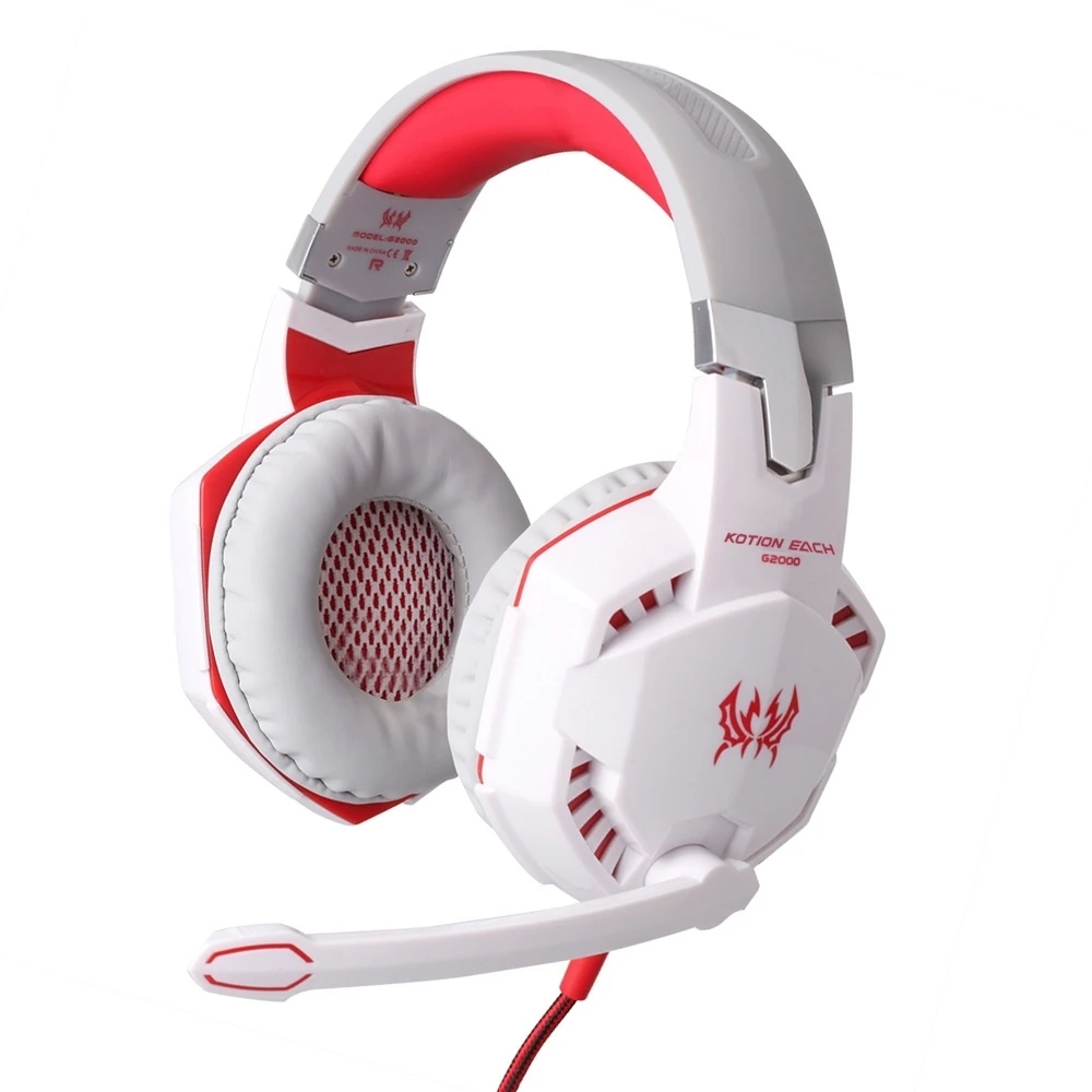 Kotion каждый G2000 игровой гарнитуры проводные наушники Gamer наушников С микрофоном LED