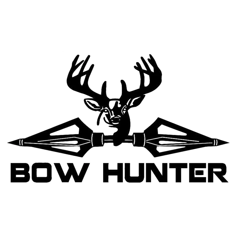 

14.6cm*8.4cm Bow Hunter Animal Decor Car-Styling Car Sticker Vinyl S4-0484