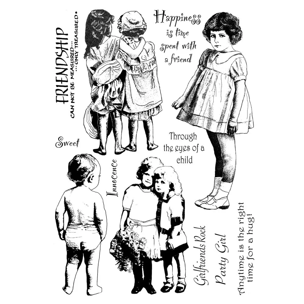 Счастливый новый прозрачный Штамп для DIY скрапбукинга/изготовления