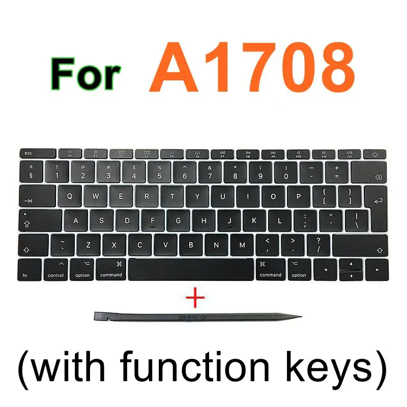 Faishao полный набор для Macbook Pro retina 1" 15" A1706 A1707 A1708- 1" A1534 UK клавишная крышка s клавишная крышка