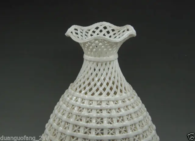 Китайская коллекция искусственная кожа ваза и основание | Дом сад