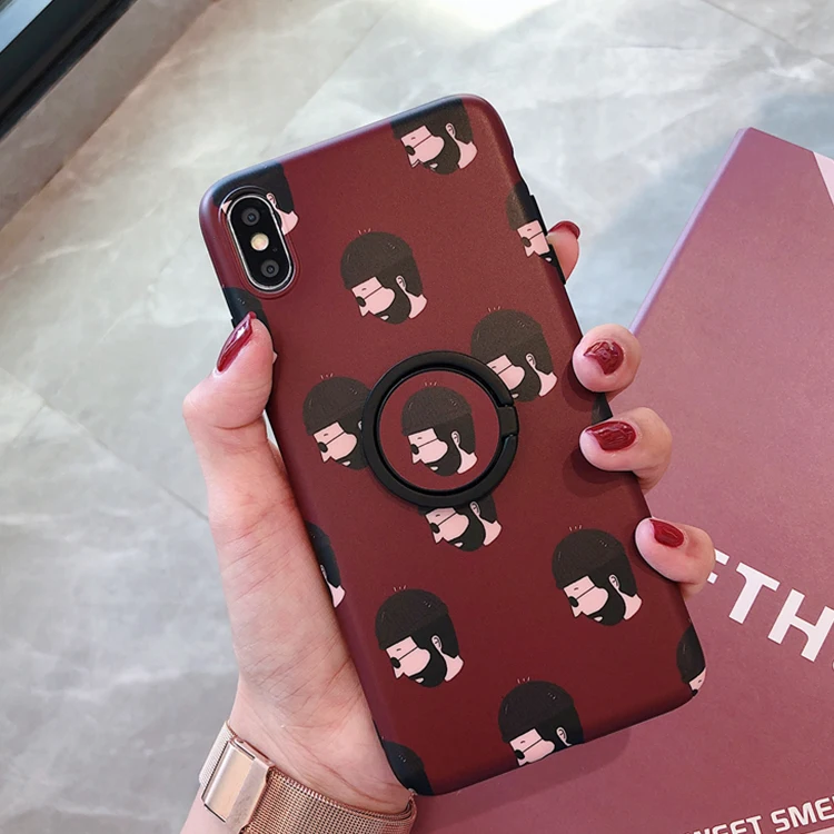 GlamPhone чехол милый Leon-Профессиональный Чехол для телефона кольцо мягкий TPU чехол для iPhone X 6 6S 7 8 plus для iPhone XR XS Max чехол