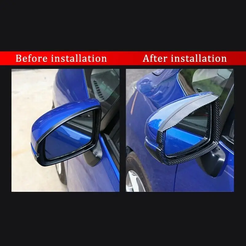 Новинка ABS углеродное волокно зеркало заднего вида дождевик Накладка для Honda Jazz Fit