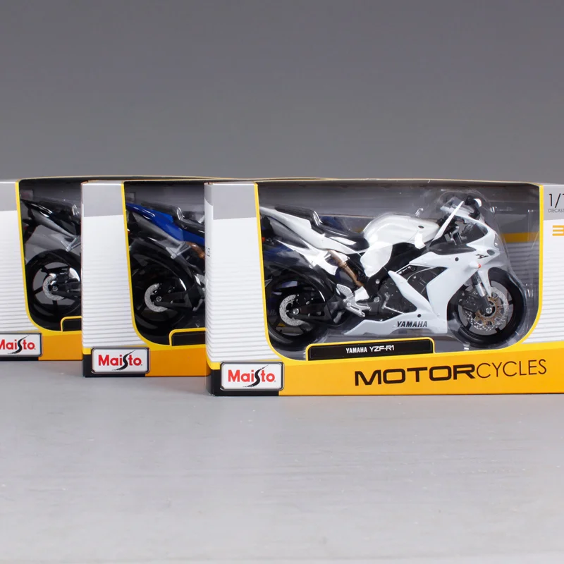 Maisto 1:12 Yamaha YZF-R1 R1 модель мотоцикла велосипед синий черный белый 31102