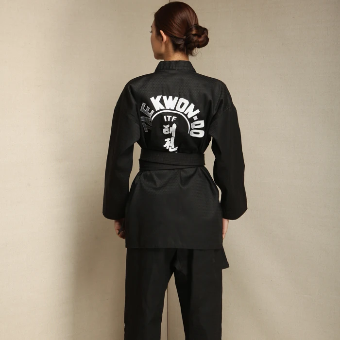 Единоборства TKD Tae Kwon Do корейская форма с треугольным вырезом для тхэквондо