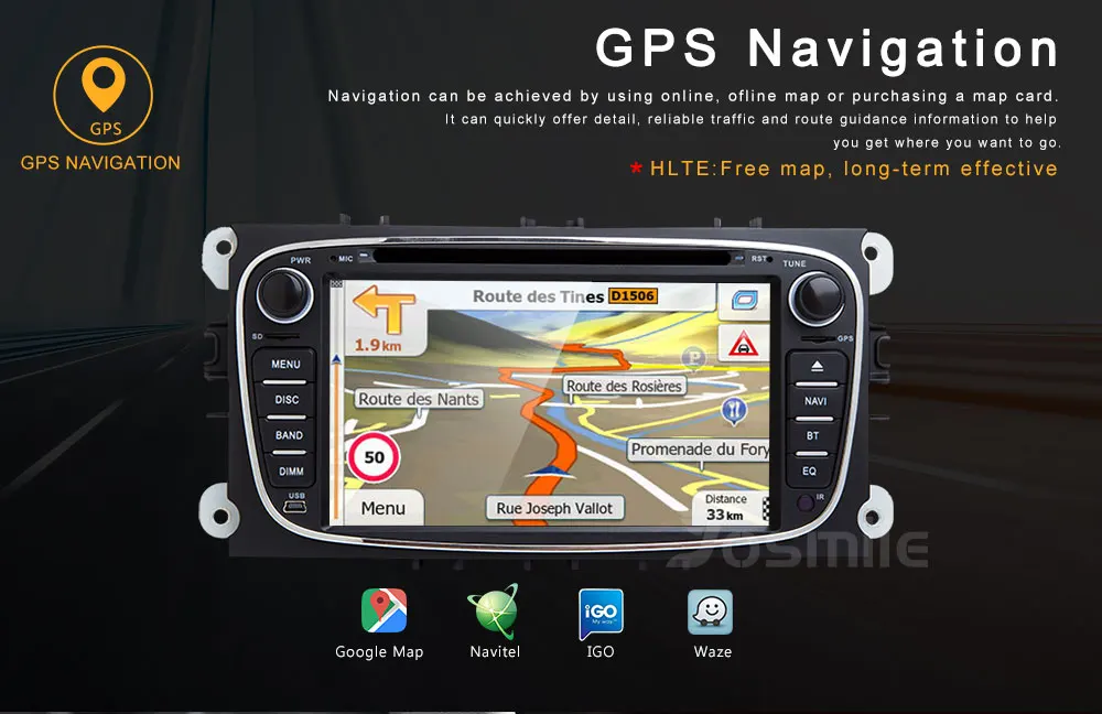 Android 8,1 2 din Авторадио автомобильный dvd-плеер для Ford Focus 2 Ford Mondeo 4 FordC-Max S-Max Kuga Galaxy Transit подключения навигации