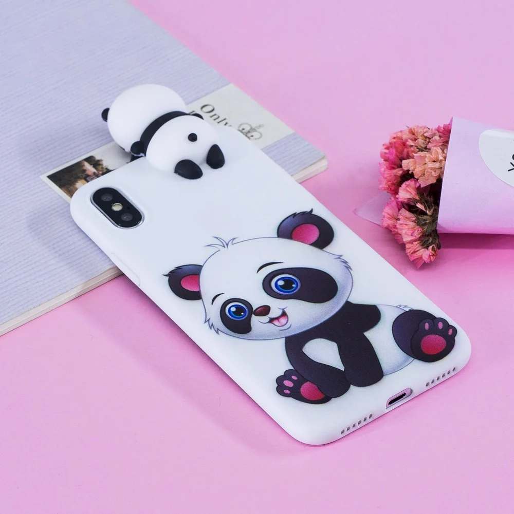 Чехол для iPhone Xr чехол X Xs Max милый 3D мультяшный 7 8 6s 6 Plus 5 фотографий милая Единорог