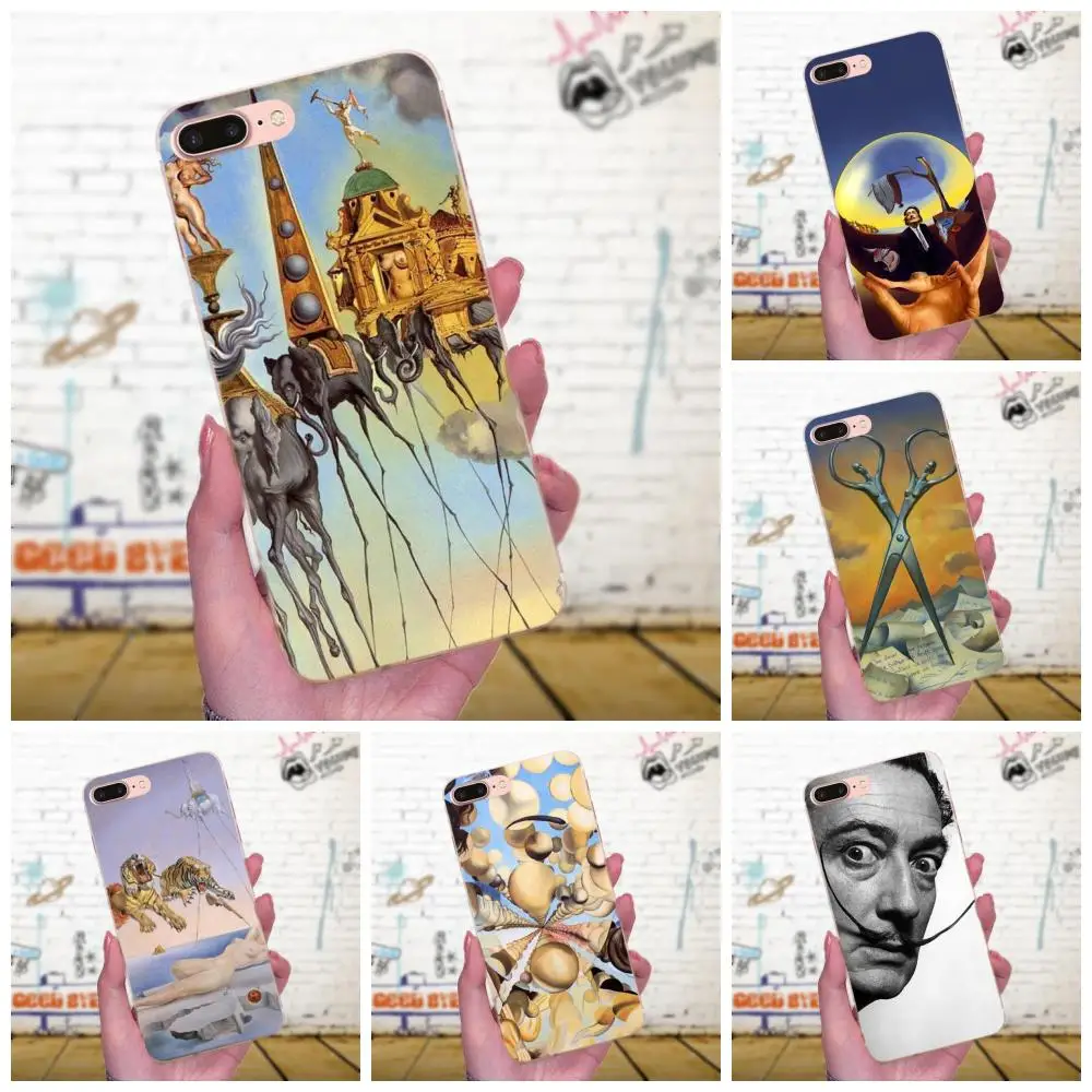 Salvador Dali Art Diy Beautiful For Galaxy A3 A5 A7 On5 On7 2015 2016 2017 Grand Alpha G850 Core2 Prime S2 I9082 Soft Cover Case | Мобильные