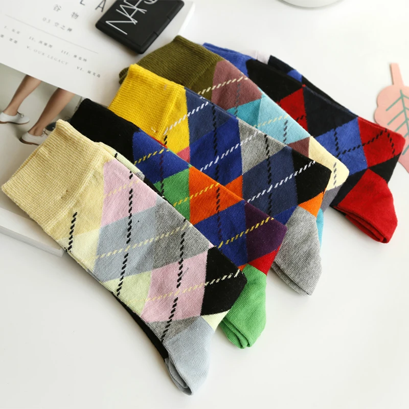 Morematch 1 пара мужские винтажные носки в этническом стиле пэчворк полосатые