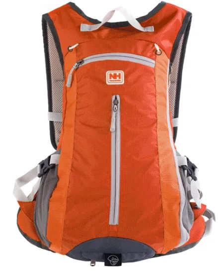 NatureHike фабрика 15L водонепроницаемый рюкзак Сверхлегкий рюкзак Велоспорт Кемпинг Альпинизм Туризм дорожная сумка со шлемом чистая крышка - Цвет: Orange
