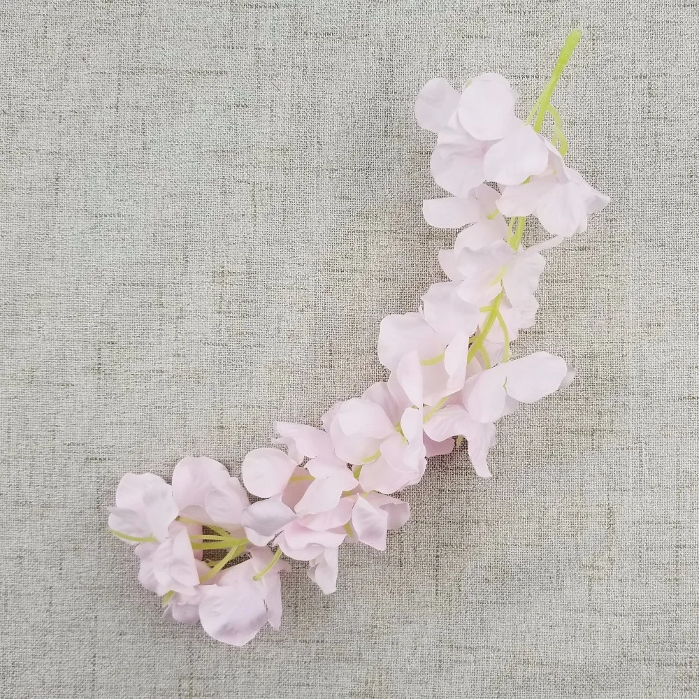 Дешево! 1 шт. искусственная Цветочная лоза шелковая лента из ротанга Гортензия