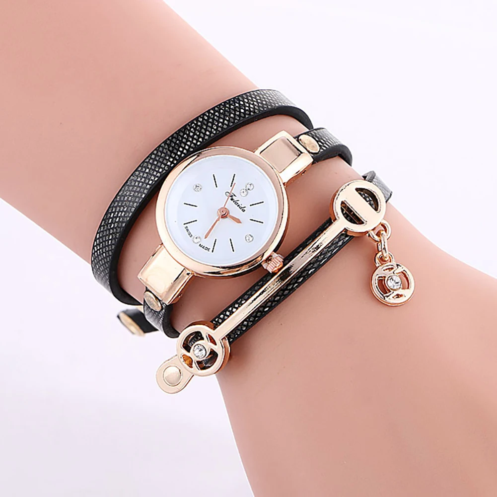 Модные женские кварцевые Элегантные наручные часы с ремешком на застежке |